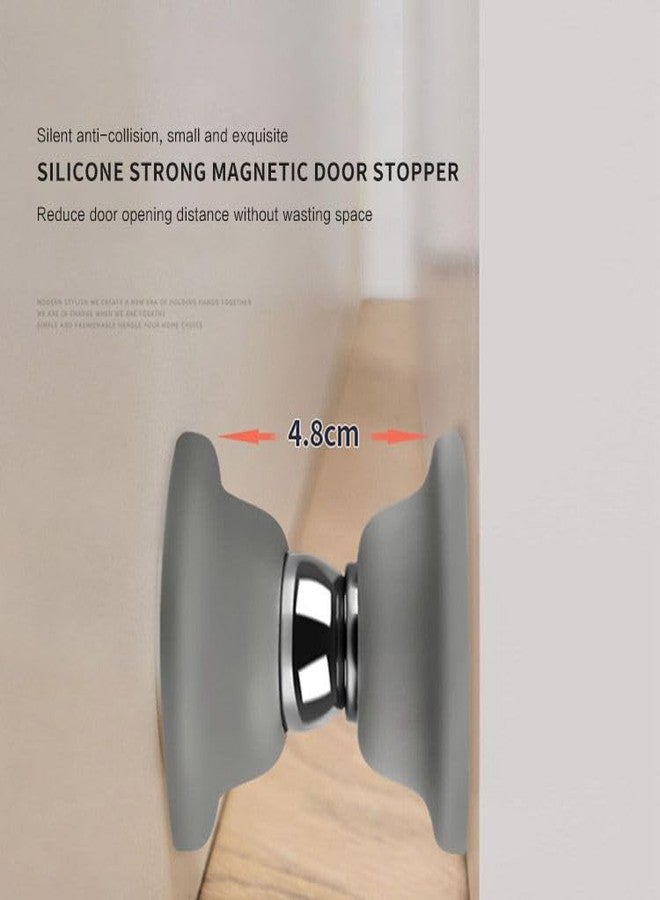 Flygon Magnetic Door Stopper for Door Holding & Shopping, Self-Adhesive Shock Absorbent Noise Free Door Stopper | Door Holder Magnet for Main Gate, Bedroom or Kitchen Door - Image 3